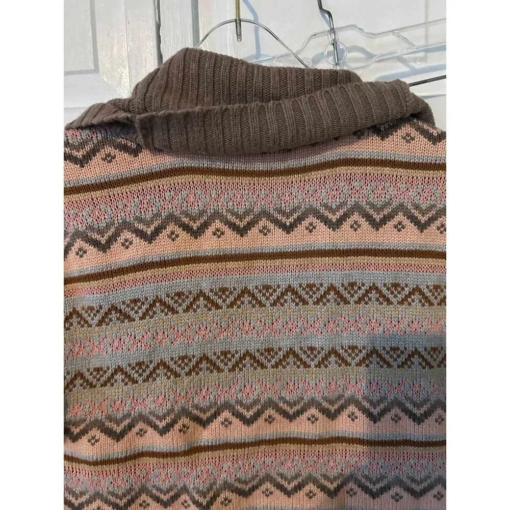 The Limited Fair Isle Short Sleeve Cardigan - Size S